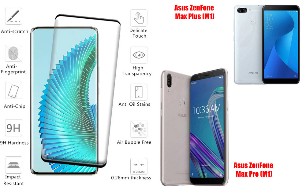 Захисне скло HyperGlass Pro для Asus ZenFone Max Plus (M1), Max Pro (M1) – максимальна чутливість та захист Київ - фото 2