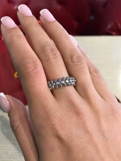 Кільце Cartier Juste un Clou ("зубчики") / брендове подарункове паковання / покриття срібло 925 / з цирконієм Одеса - фото 2