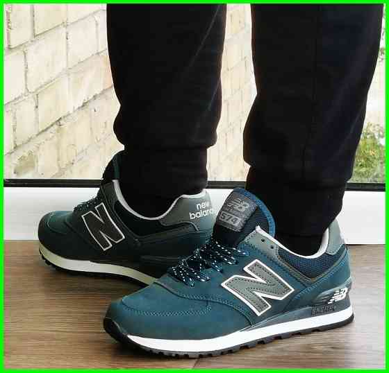 Сині Кросівки New Balance 574 Жіночі Чоловічі Замшеві Блакитні Нью Баланс (розміри: 36,37,38, 39) — 63-5 Дніпро