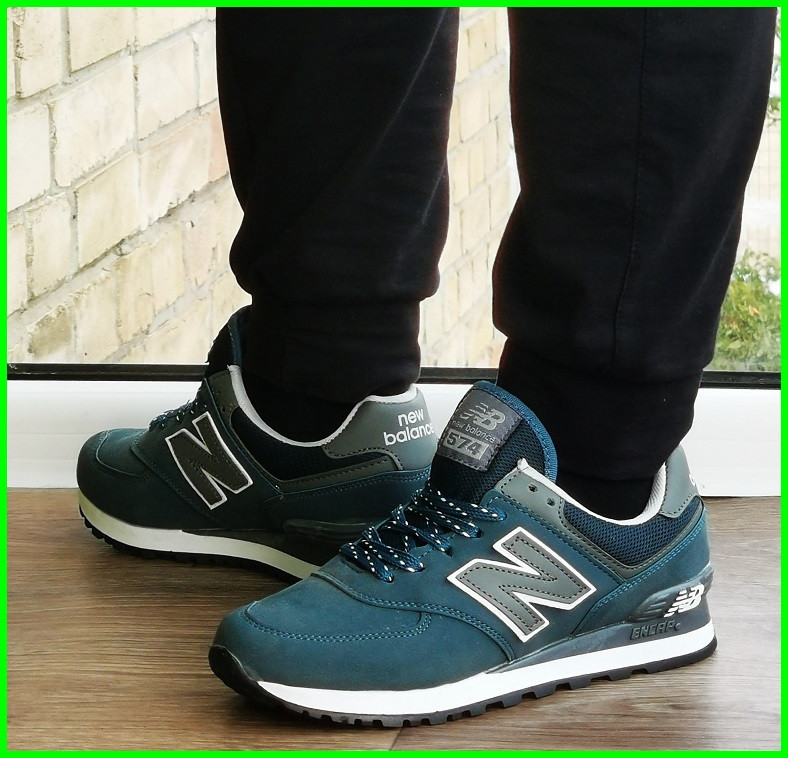 Синие Кроссовки New Balance 574 Женские Мужские Замшевые Голубые Нью Баланс (размеры: 36,37,38, 39) - 63-5 Днепр - изображение 4