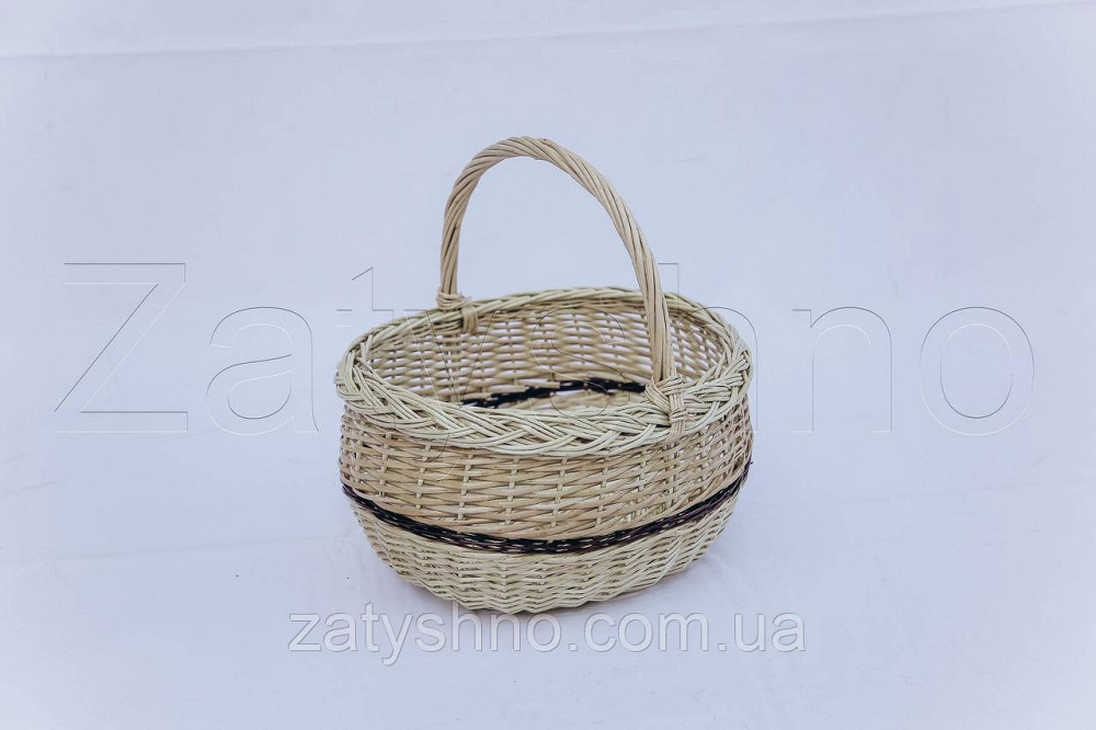 Плетеная корзина на Пасху из лозы | корзина на Пасху | корзинка пасхальная | кошик на пасху Киев - изображение 2