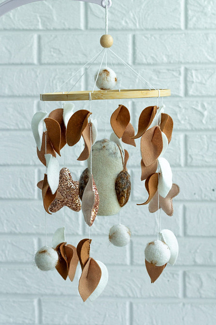 Дитячий музичний мобіль на ліжечко для немовлят WooolyWool «Сова» з 35 мелодіями Київ - фото 6