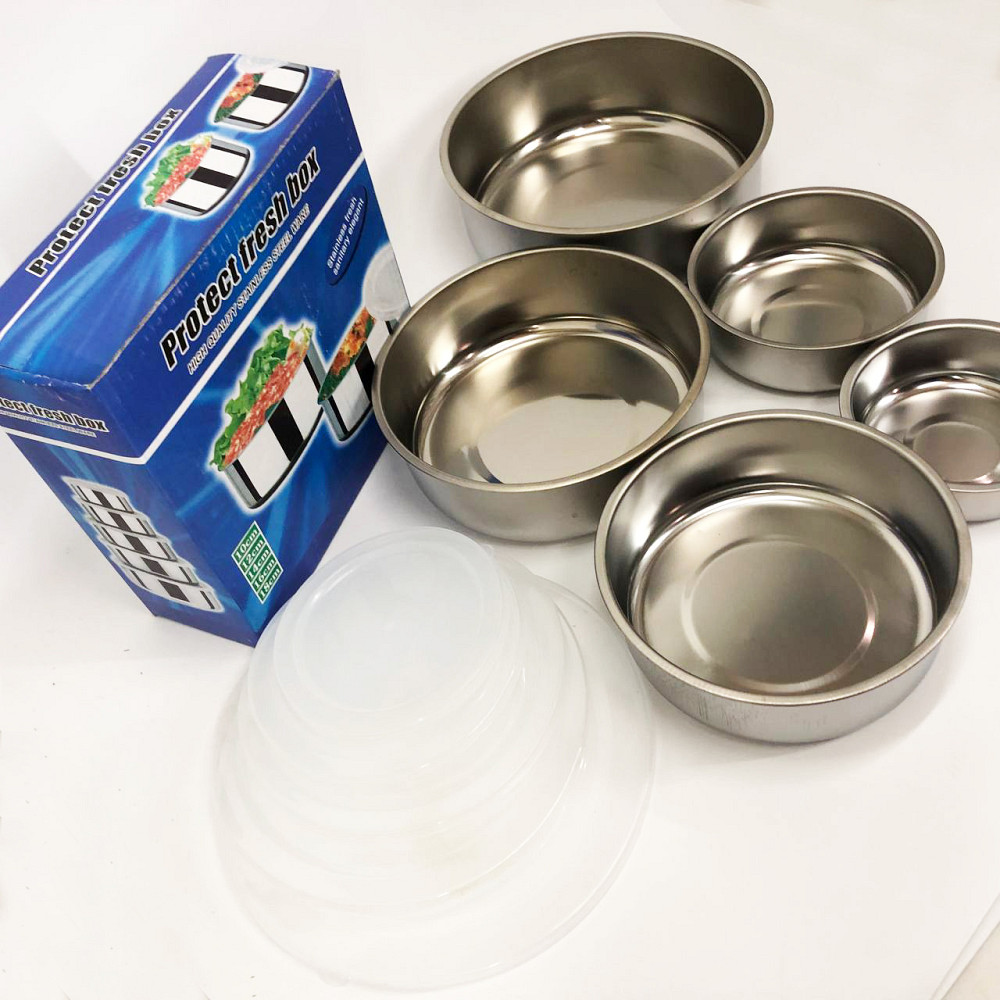 Набір харчових контейнерів Unique UN-1515 5 шт із нержавіючої сталі NA-35 Івано-Франківськ - фото 1