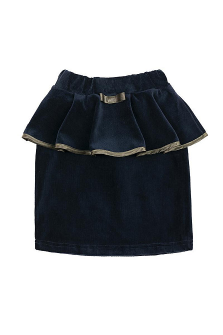 Спідниця дитяча, темно-синій вельветовий з баскою топ Крохатушка одяг Київ - фото 3