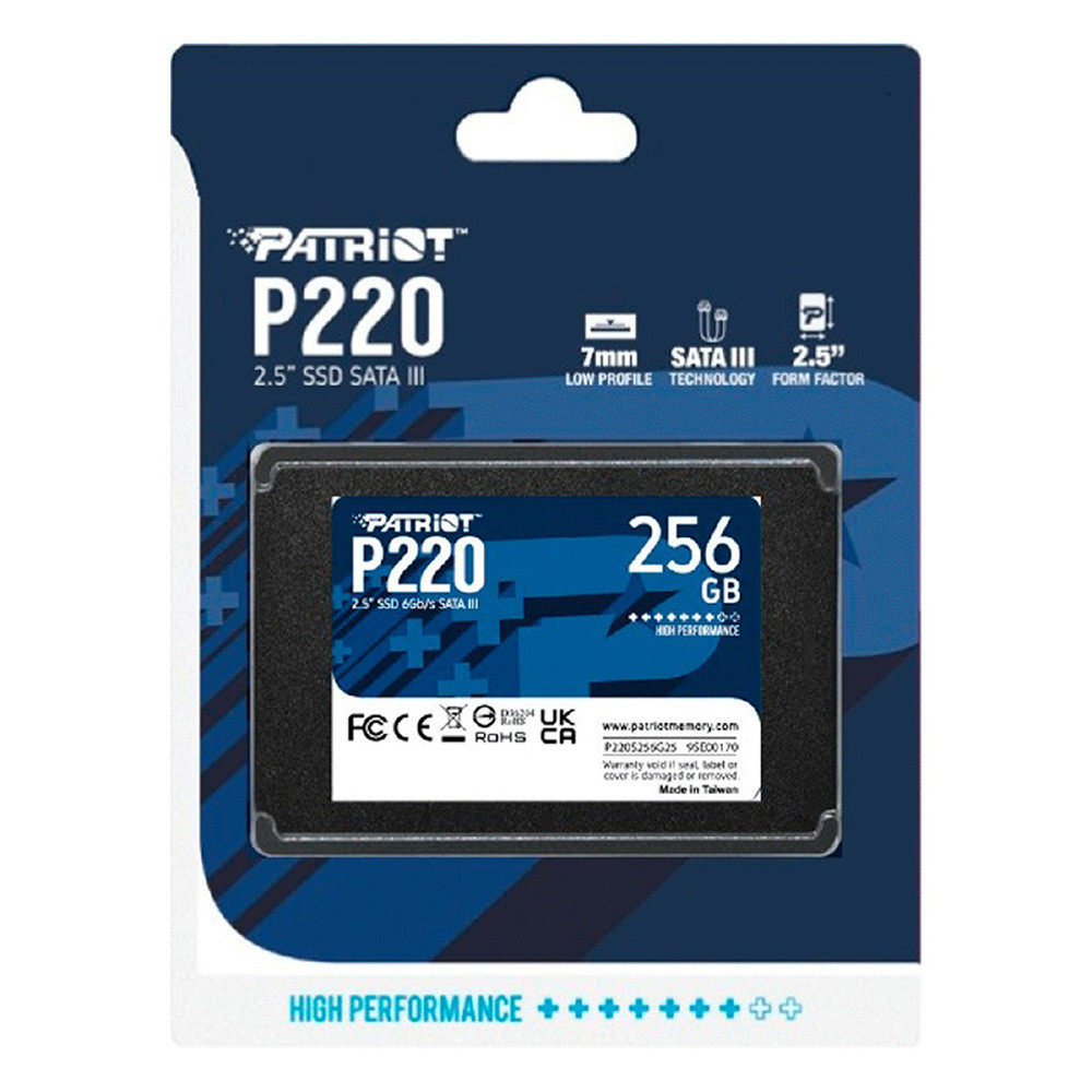 Накопичувач SSD Patriot P220 256GB 2.5" 7mm SATAIII Київ - фото 2