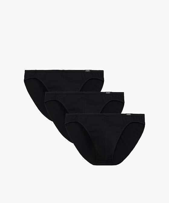 Труси чоловічі мінічорний (3 шт. в упаковці) Atlantic 3BMP-230 XL Київ - фото 1