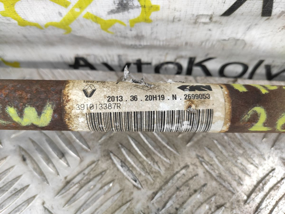 Піввісь ліва Renault Megane III 1.5 dCi 2009-2016 (391013387R) Ковель - фото 3