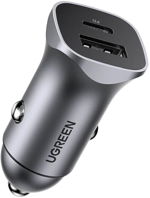 Автозарядка 2xUSB 30W (USB-C + USB-A) CD130 Ugreen Винница - изображение 1