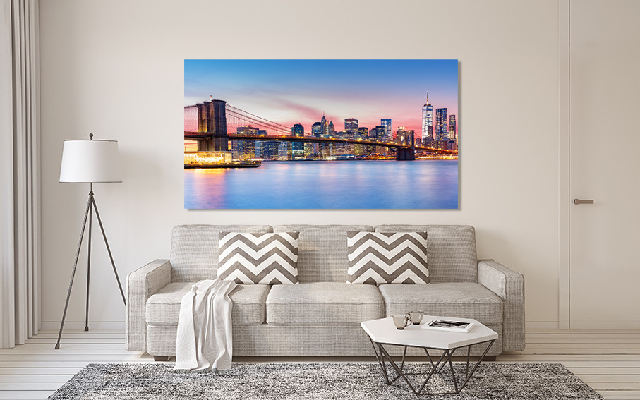 Картина полотно у вітальню / спальню  Нью-Йорк   MLP_378 ( 60х30см ) 80х160см Київ - фото 2