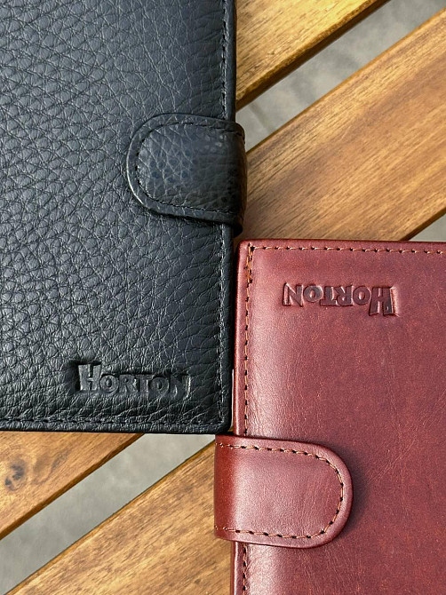 Чоловічий шкіряний гаманець люкс, чоловіче портмоне натуральна шкіра HORTON 301B Київ - фото 8