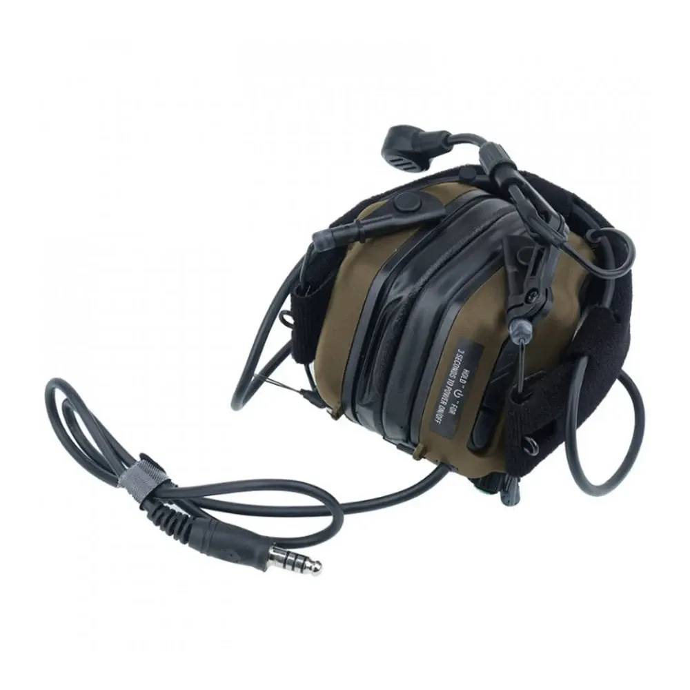 Активні захисні навушники Earmor M32X MARK3 ARC (CB) Coyote Brown з гарнітурою та кріпленням на шолом (96-00051) Киев - изображение 4