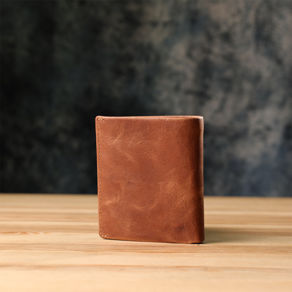 Вертикальний чоловічий гаманець з матової натуральної шкіри Tony Perotti 20833_1 (1165 whisky) Світло-коричневий Київ - фото 10