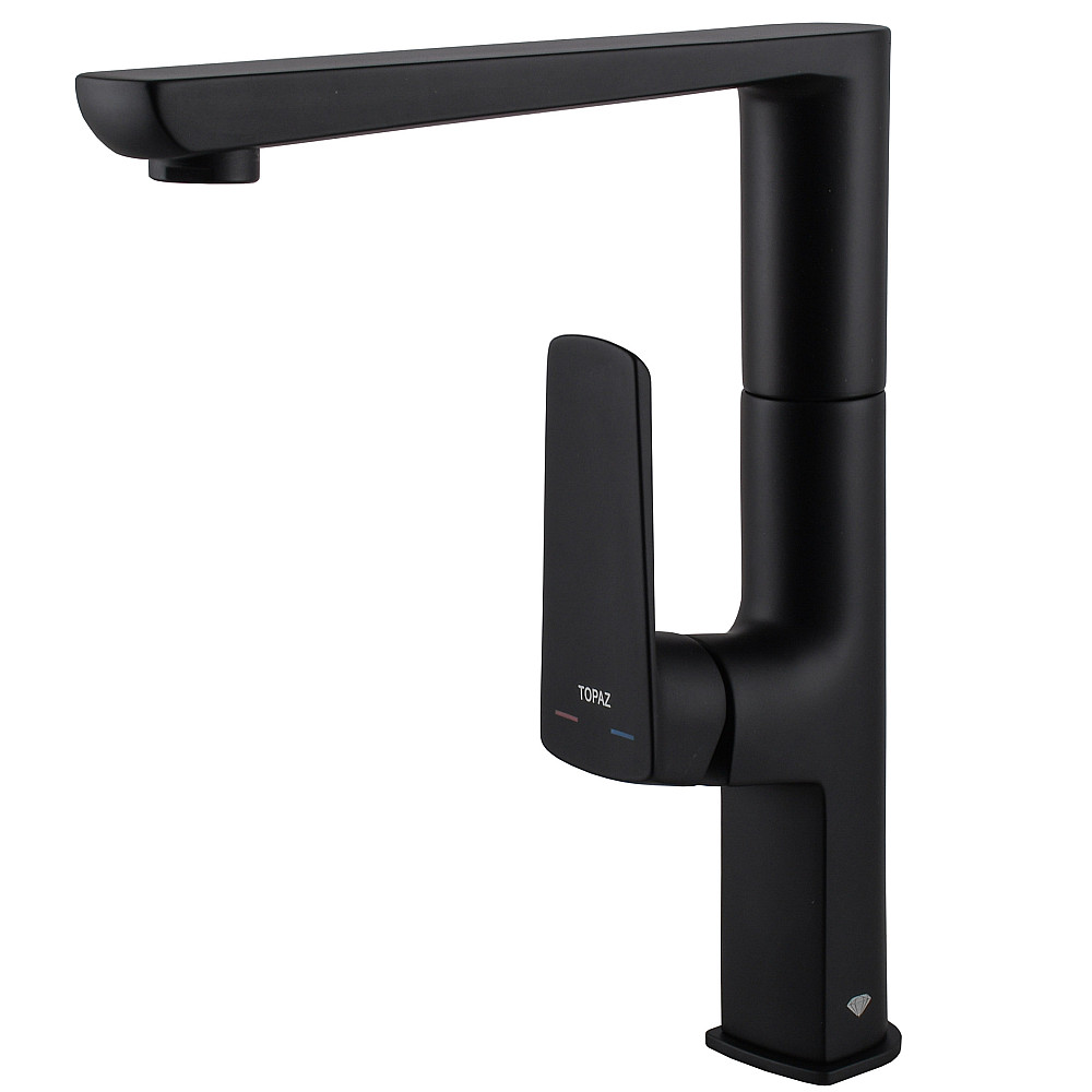 Змішувач для кухні TOPAZ LEXI TL 21401-H57-BB на гайці,Чорний мат.,шланги TAQ-M1055,D25 Луцк - изображение 2