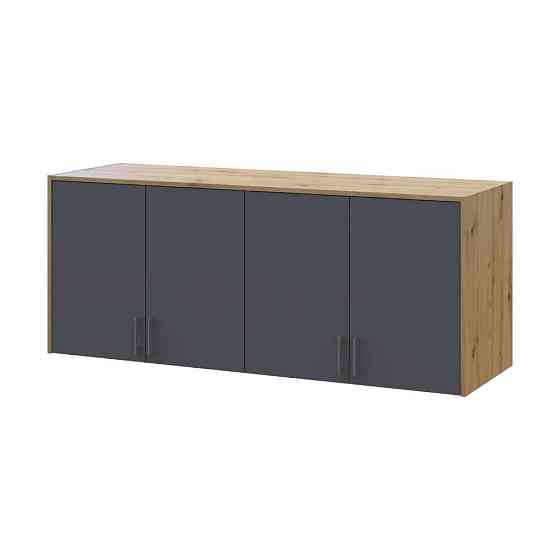 Антресоль высокая Doros Ронди Дуб Артизан/Графит 4 ДСП 160х52х65 (DRS-011907) Днепр