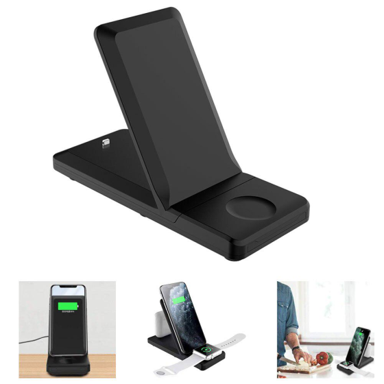 Безпровідна зарядка 3в1 Hyd-H6 15 Вт Луцьк