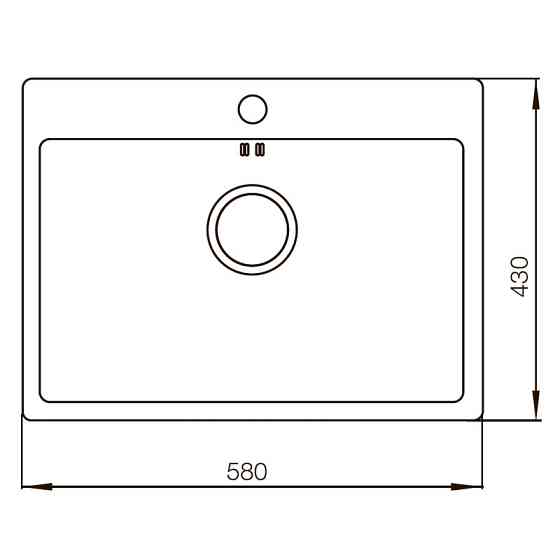 Мойка Mixxus Бронзовая MX5843-200x1.0-PVD (MX0577) Киев