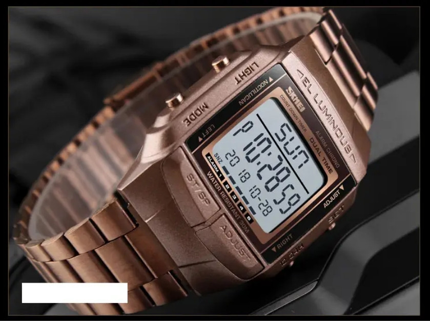 Спортивний годинник Skmei Illuminator Темне кофе Вінниця - фото 8