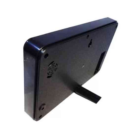 Настінний годинник 2508 із зеленою підсвіткою, чорний Вінниця