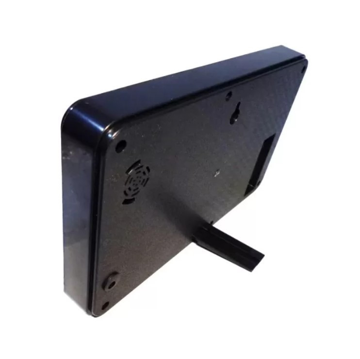 Настінний годинник 2508 із зеленою підсвіткою, чорний Вінниця - фото 2