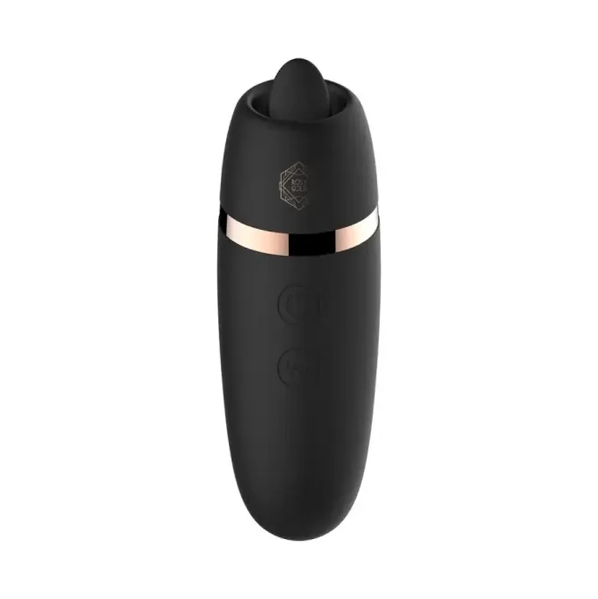 Мини-вибратор с язычком Rosy Gold - Vibrating & Licking Dual Stimulator Львов - изображение 2