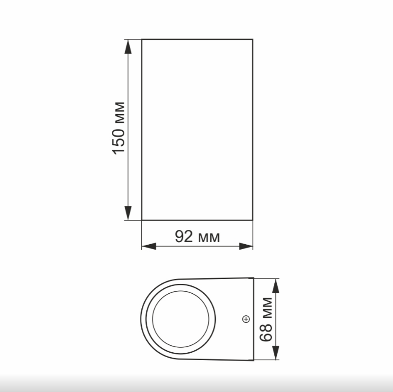 LED Світильник архітектурний VL-AR032-062B 6W 2700K 220-240V IP54 Videx Житомир - изображение 4