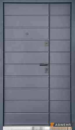 Вхідні двері Abwehr Defender Solid 0/RAL 7021Т + Вулична плівка Антрацит 1200*2050 мм Вуличні вхідні двері Київ