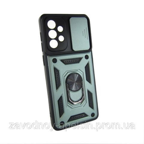 Samsung A73 A736 Противоударный чехол Hybrid (кольцо + шторка) Одесса - изображение 1