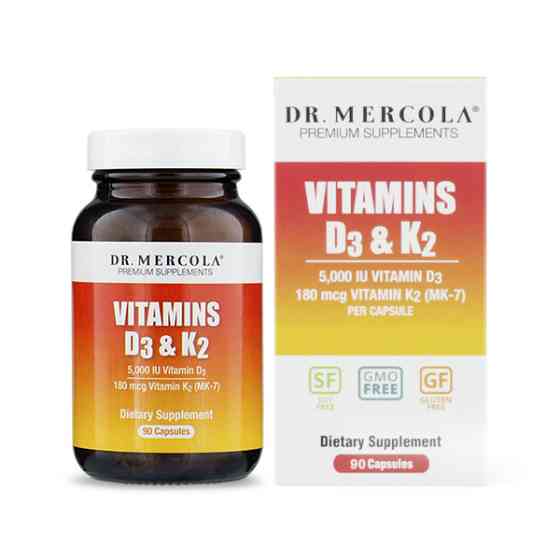 Вітамін D3 і K2 (Vitamin D3 &amp; K2) 5000 МО / 180 мкг Київ
