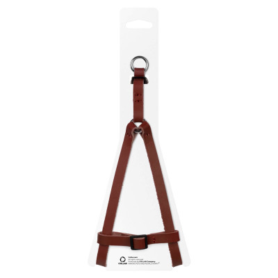 Шлея для котів WAUDOG Classic з QR паспортом XS Ш 10 мм В=С 28-40 см коричнева (60106) Вінниця - фото 2