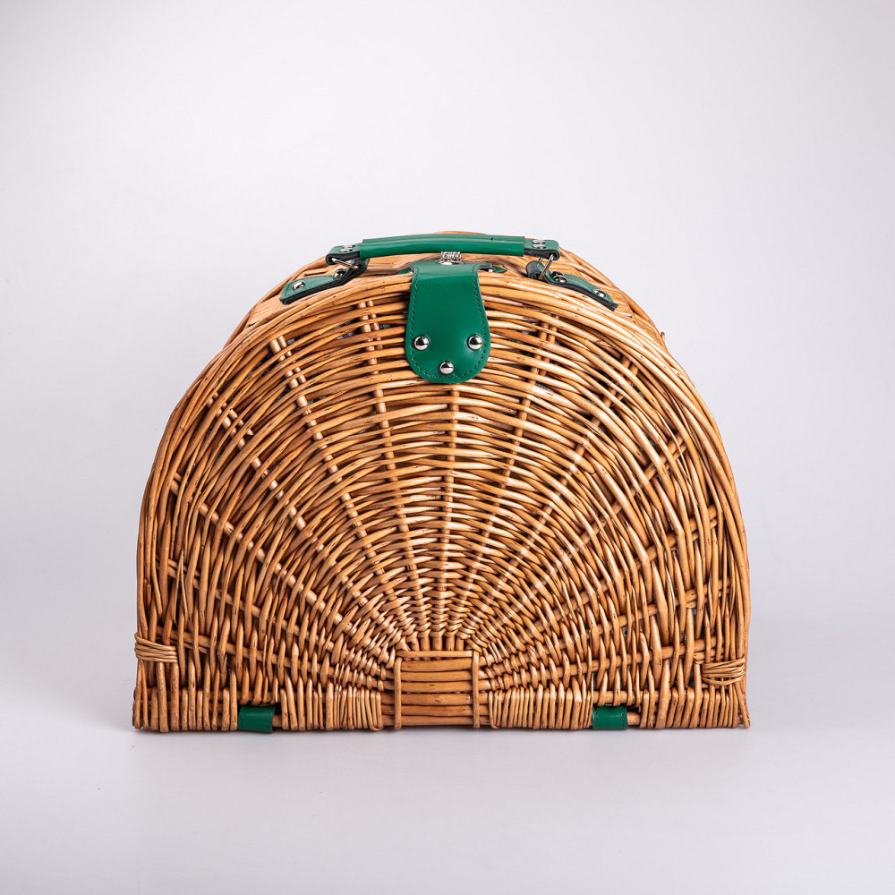 Корзина плетеная для пикника с посудой на 4 персоны 41х31х22 см набор посуды туристический для кемпинга HP-ZQ-2 Киев - изображение 10