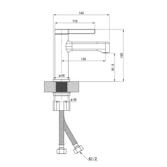 Смеситель для умывальника Mixxus Premium Verdi 001 NUT MI8240 Харьков