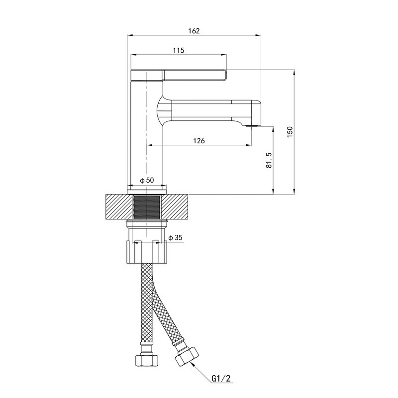 Смеситель для умывальника Mixxus Premium Verdi 001 NUT MI8240 Харьков - изображение 5
