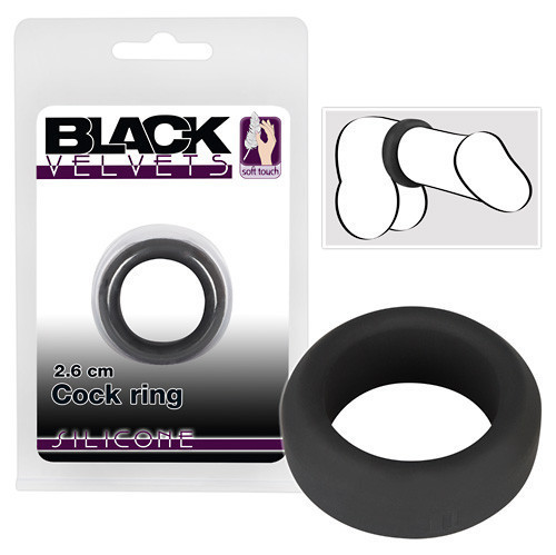 Ерекційне кільце - Black Velvets Cock Ring, 2,6 см Sex Aura Київ - фото 1