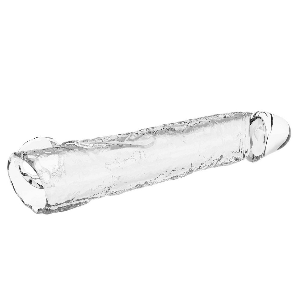 Подовжуюча насадка на член - Pretty Love Extension Penis Sleeve Clear, 26 см Sex Aura Київ - фото 7