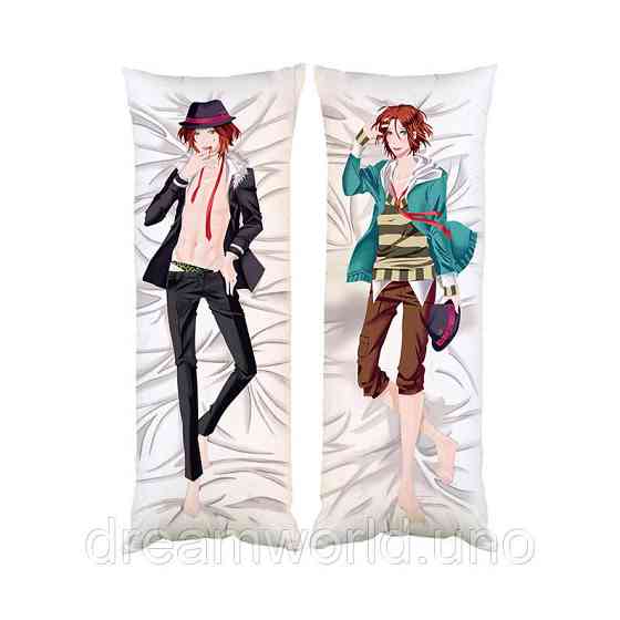 Подушка дакімакура Райто Сакамакі Диявольські улюблені Diabolik Lovers декоративна пароварка для обіймання двостороння 50х170 Харків