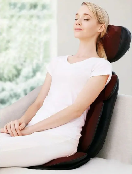 Массажная накидка Shuo для спины и шеи (роликовый массаж, вибрация, подогрев) Винница - изображение 9