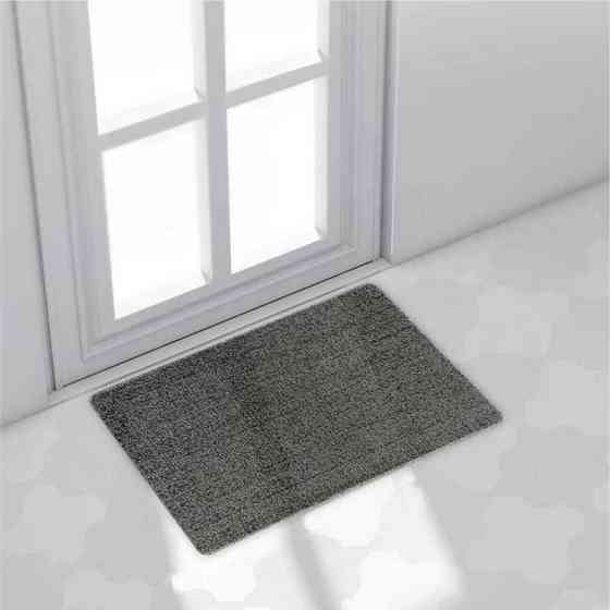 Дверной коврик Lovely Svi с петлевой щетиной размером 40 x 60 для внутреннего и наружного входа - Серый Киев
