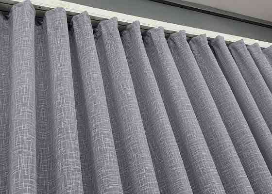 Тюль льон однотонний, колекція "Aura" колір сірий 1979т Київ