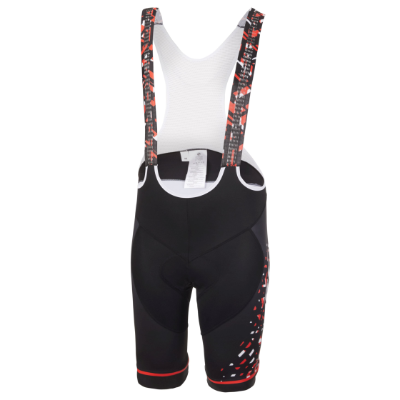 Шорты с лямками Ghost Factory Racing Bip, XL, черно-красно-белые Київ