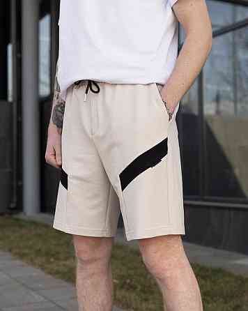 Бежевые летние шорты для мужчин. Повседневные шорты мужские Pobedov Hype Киев
