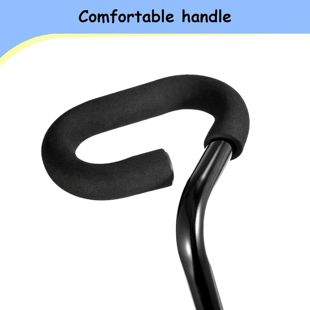 Ручка-тримач для навчання їзди на дитячому велосипеді, штовхач для біговелу для балансування алюмінієвий чорний Київ - фото 4