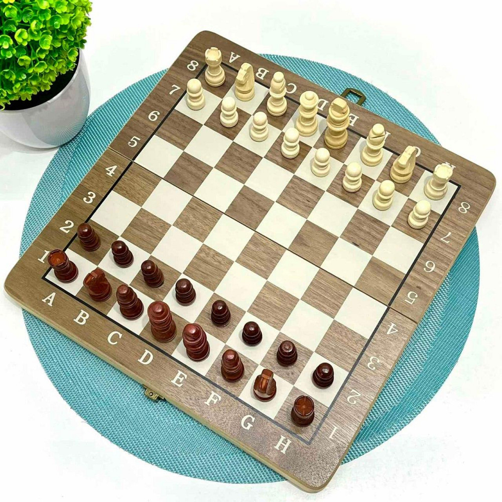 Шахи дерев'яні класичні магнітна дошка 30x32 см (TD202306) Чернігів - фото 6