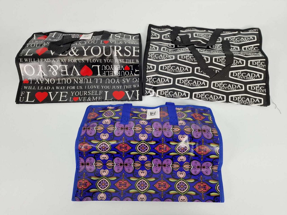 Сумка господарська, поліпропіленова, з кольоровим малюнком No1 Кольорова (38x34x18) (1 шт.) Харків - фото 4