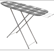 Дошка прасувальна 118*36см дерев'яна основа Євроголд 16038J Житомир - изображение 1