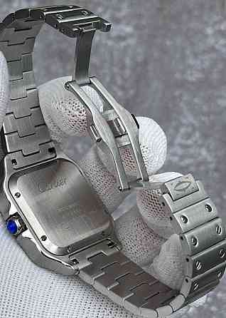 Швейцарський годинник Cartier Santos Silver-Blue Classic. Київ