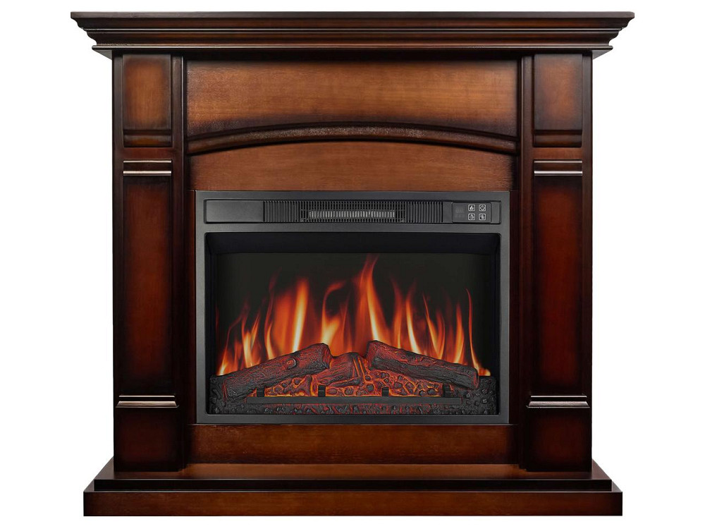 Каминокомплект ArtiFlame Manchester AF23S махагон коричневый антик с обогревом и звуком горения огня Львов - изображение 2