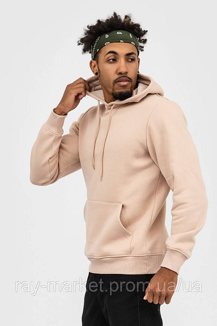 Набор мужское худи утепленное 2шт RAY BASIC Бежевый/Темно-серый (U0401M-Cream-Dark Grey) XL Киев - изображение 3