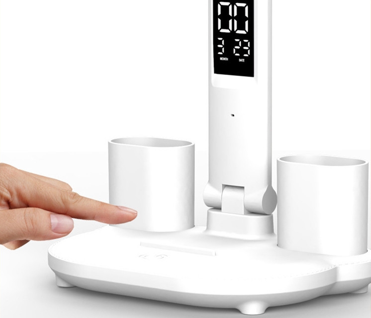 Лампа LED настільна подвійна годинник RA95+ 3000-6000К  USB Puluz TBD0603531404 Київ - фото 3