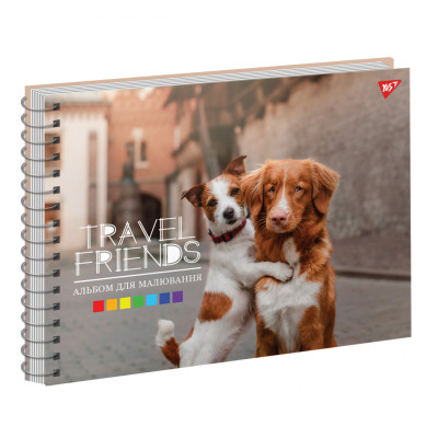 Альбом для малювання Yes А4 30 Спіраль Travel friends (130571) Вінниця - фото 1
