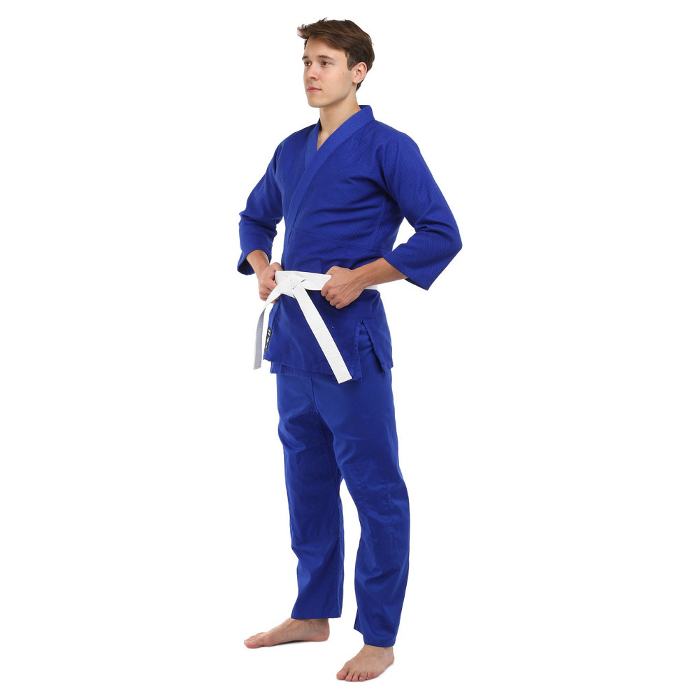 Кимоно для дзюдо HARD TOUCH CO-8916 размер 120-190см синее Спортивная форма Киев - изображение 4
